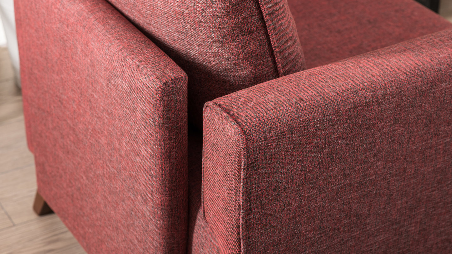 Fotelis Bella Armchair - Claret Red