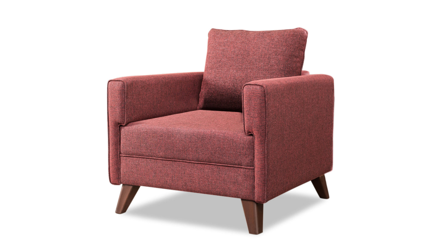 Fotelis Bella Armchair - Claret Red