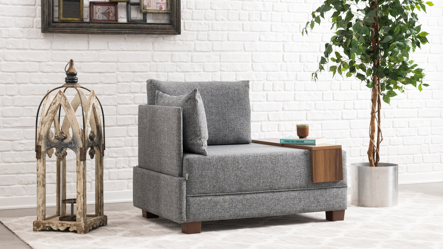 Fotelis Fly Armchair Left - Grey