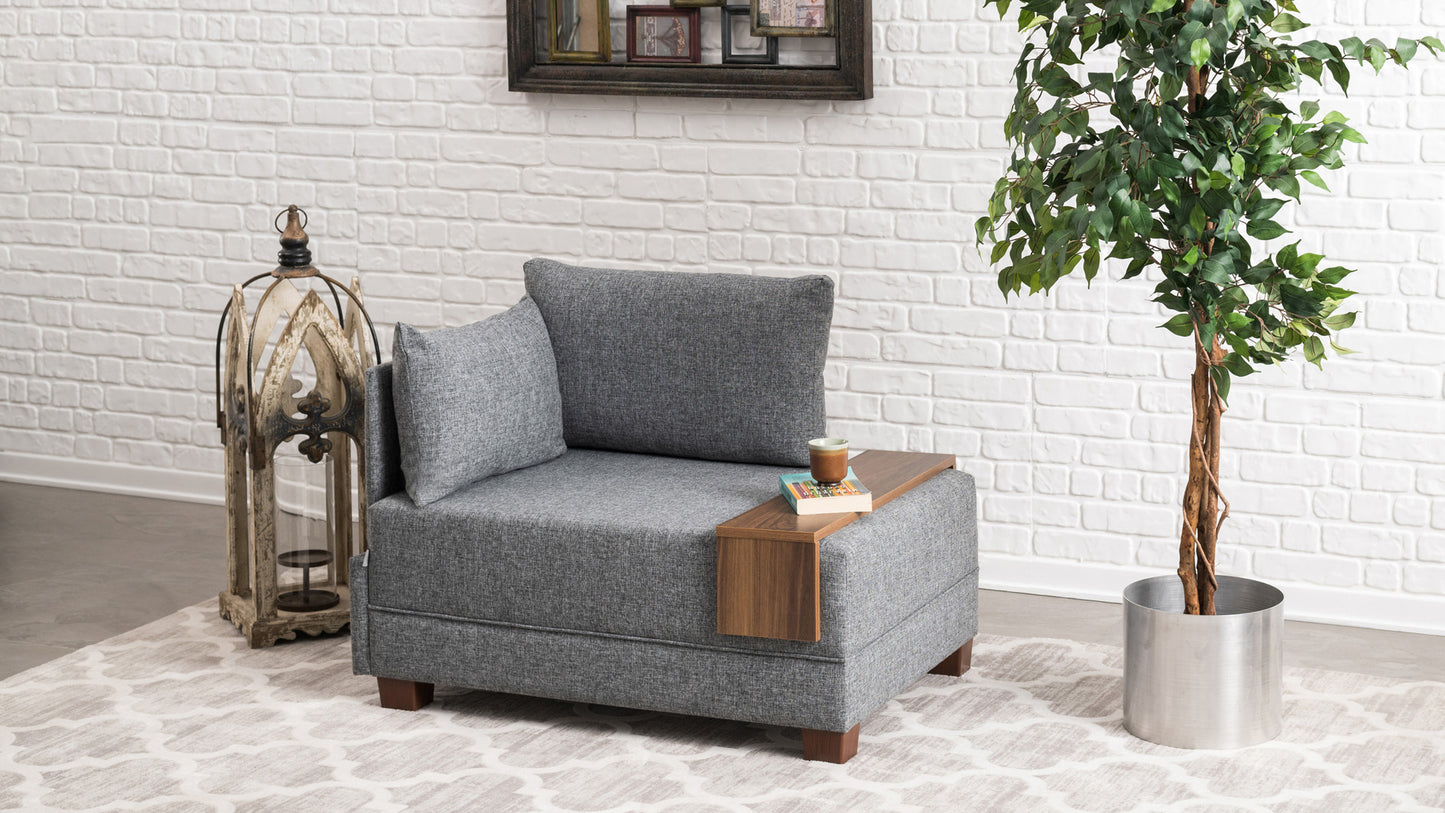 Fotelis Fly Armchair Left - Grey