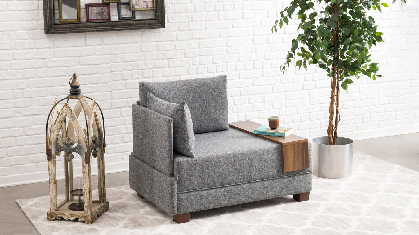 Fotelis Fly Armchair Left - Grey