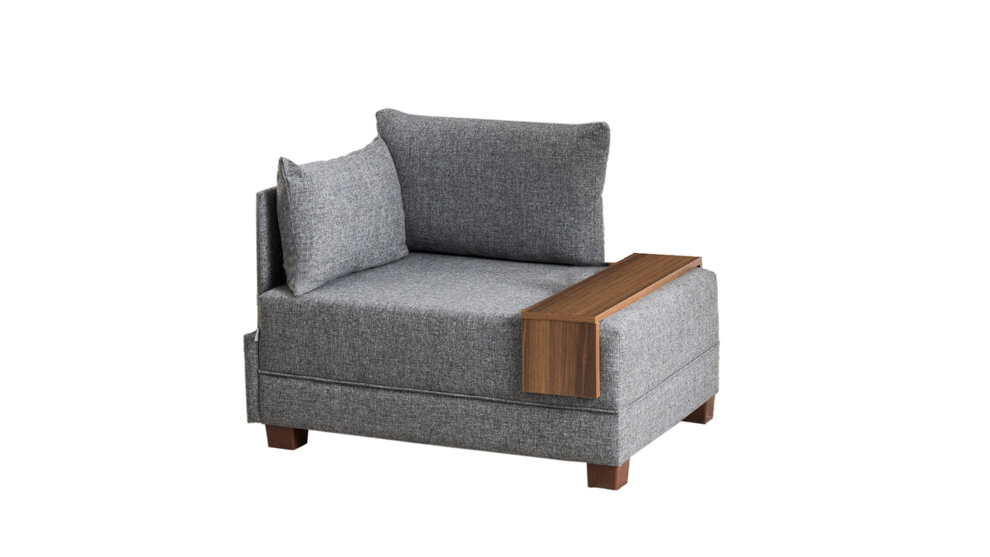 Fotelis Fly Armchair Left - Grey