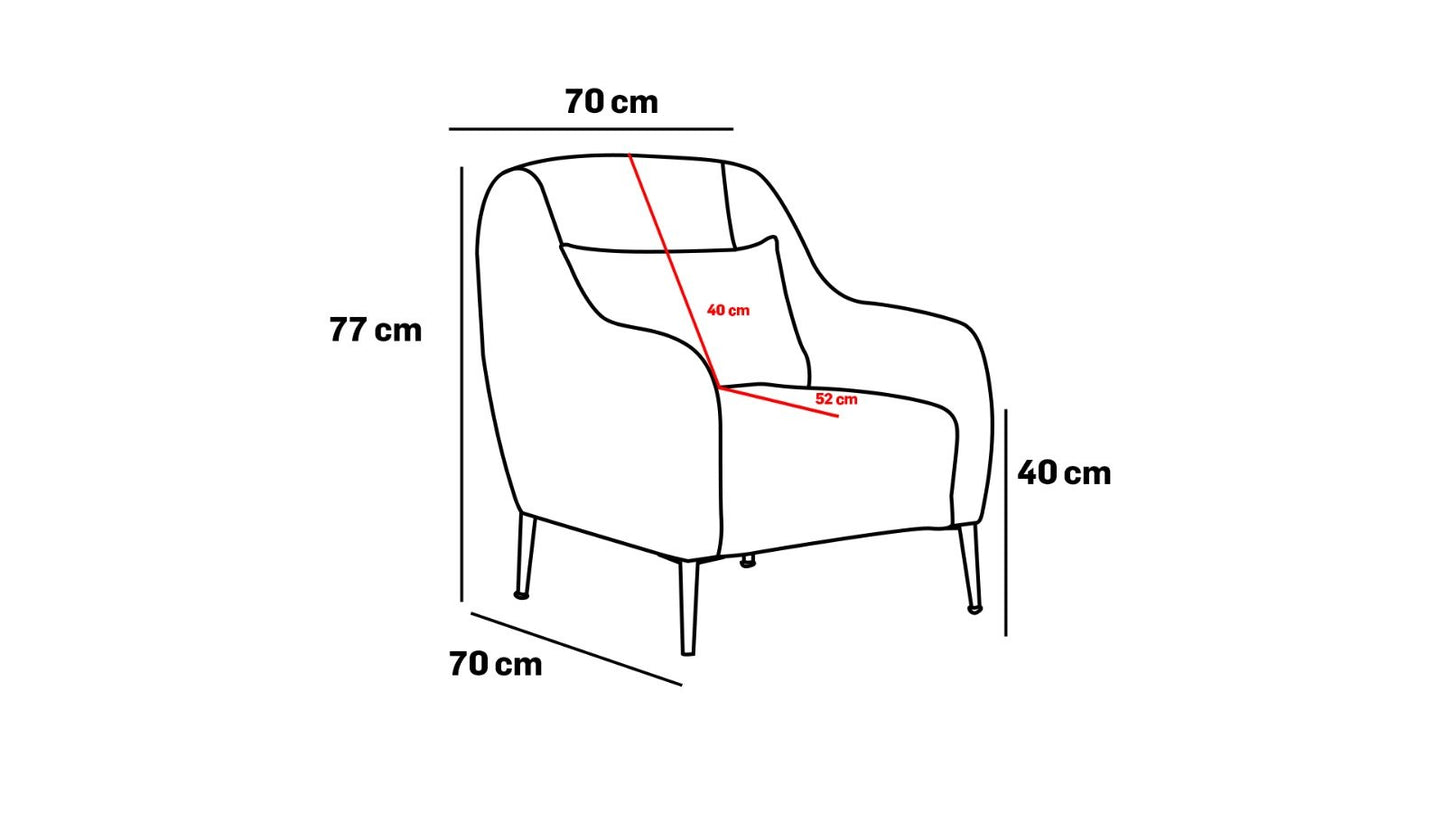 Fotelis Venus 1-Seat - Cream