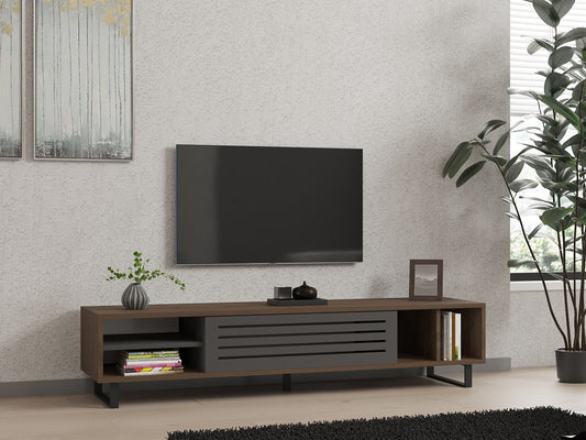 TV staliukas Eray - Walnut, Anthracite