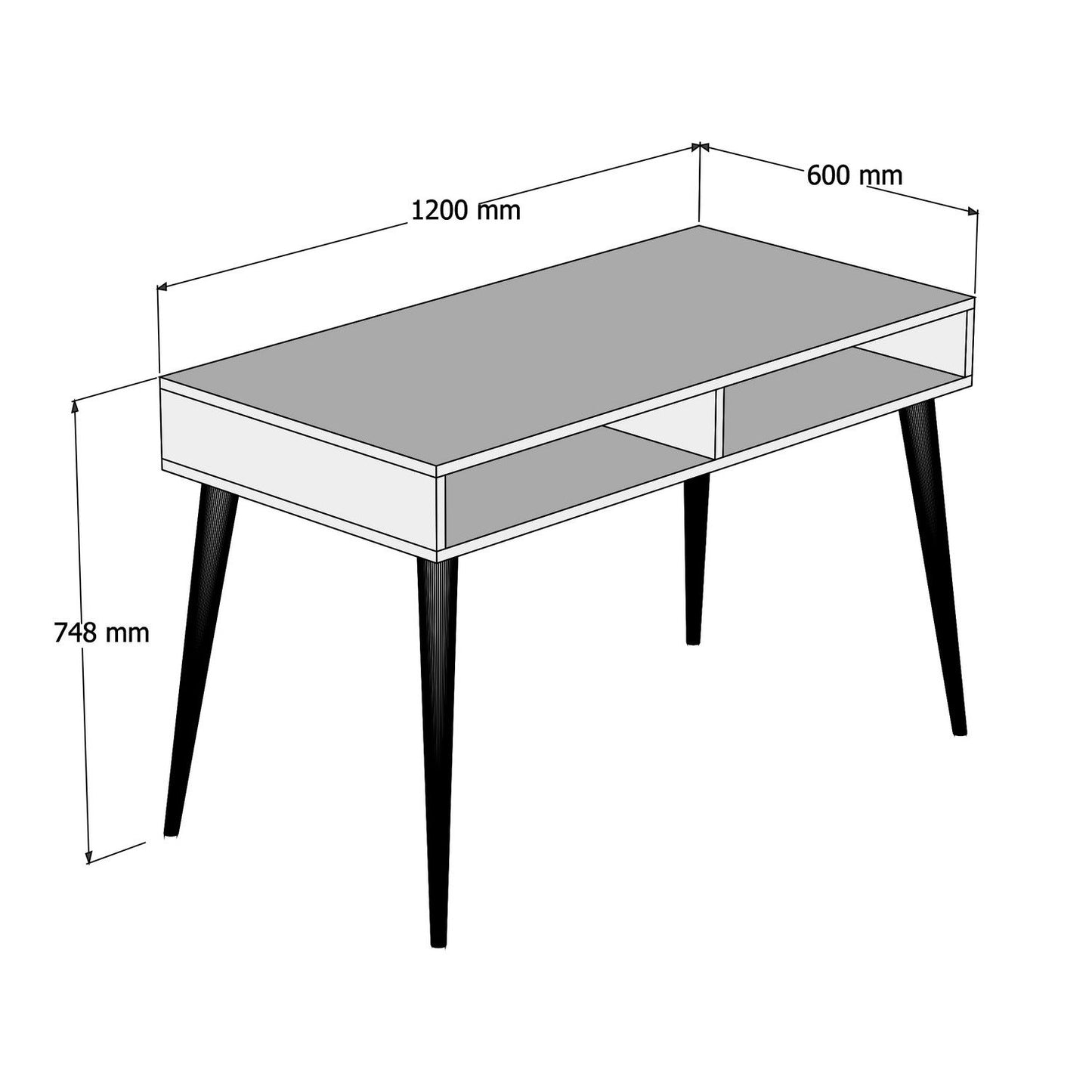 Biuro stalas Cisto - White