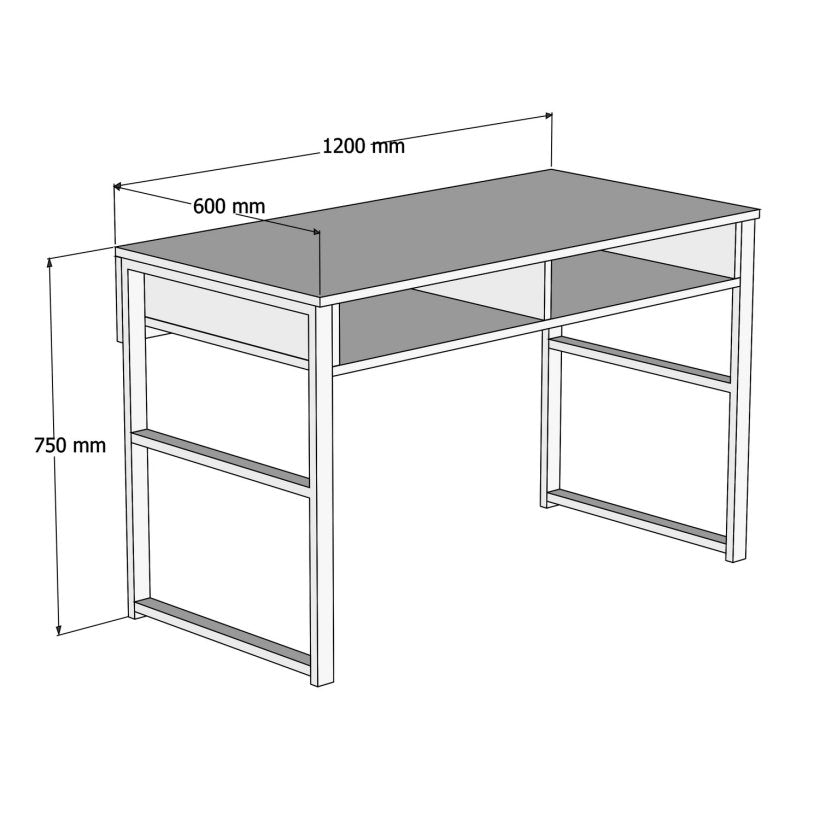 Biuro stalas Misto - White