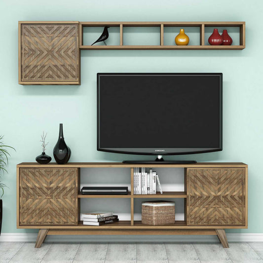 TV staliukas İnci - Walnut