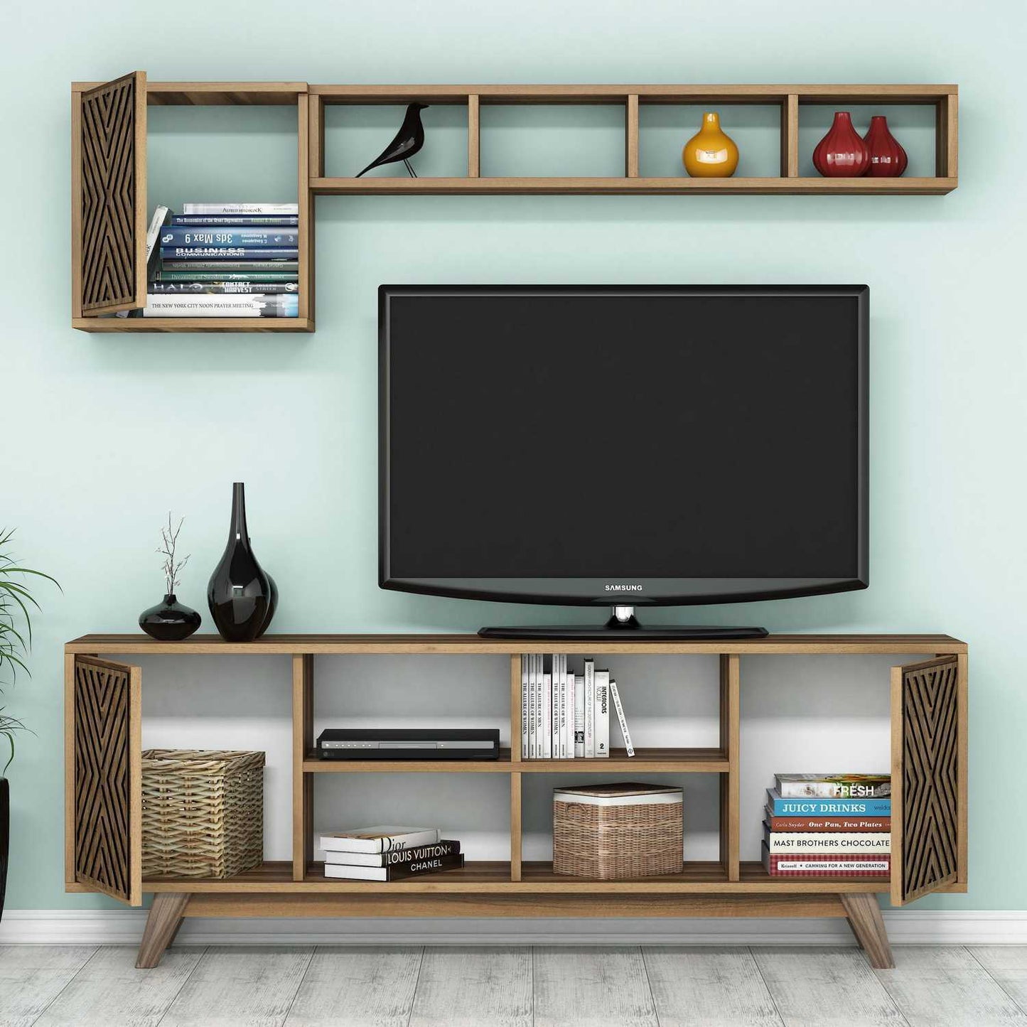 TV staliukas İnci - Walnut