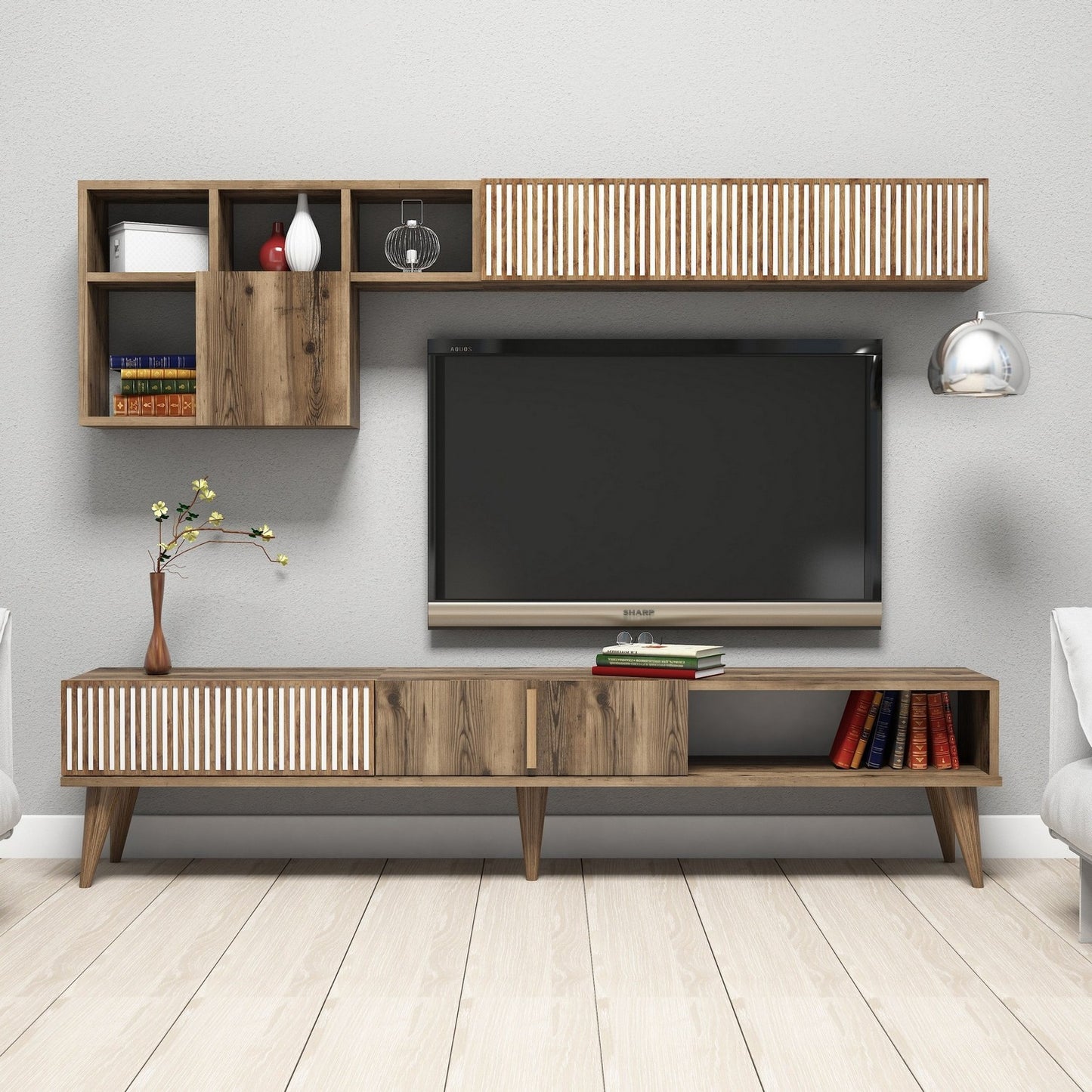 TV staliukas Milan - Walnut