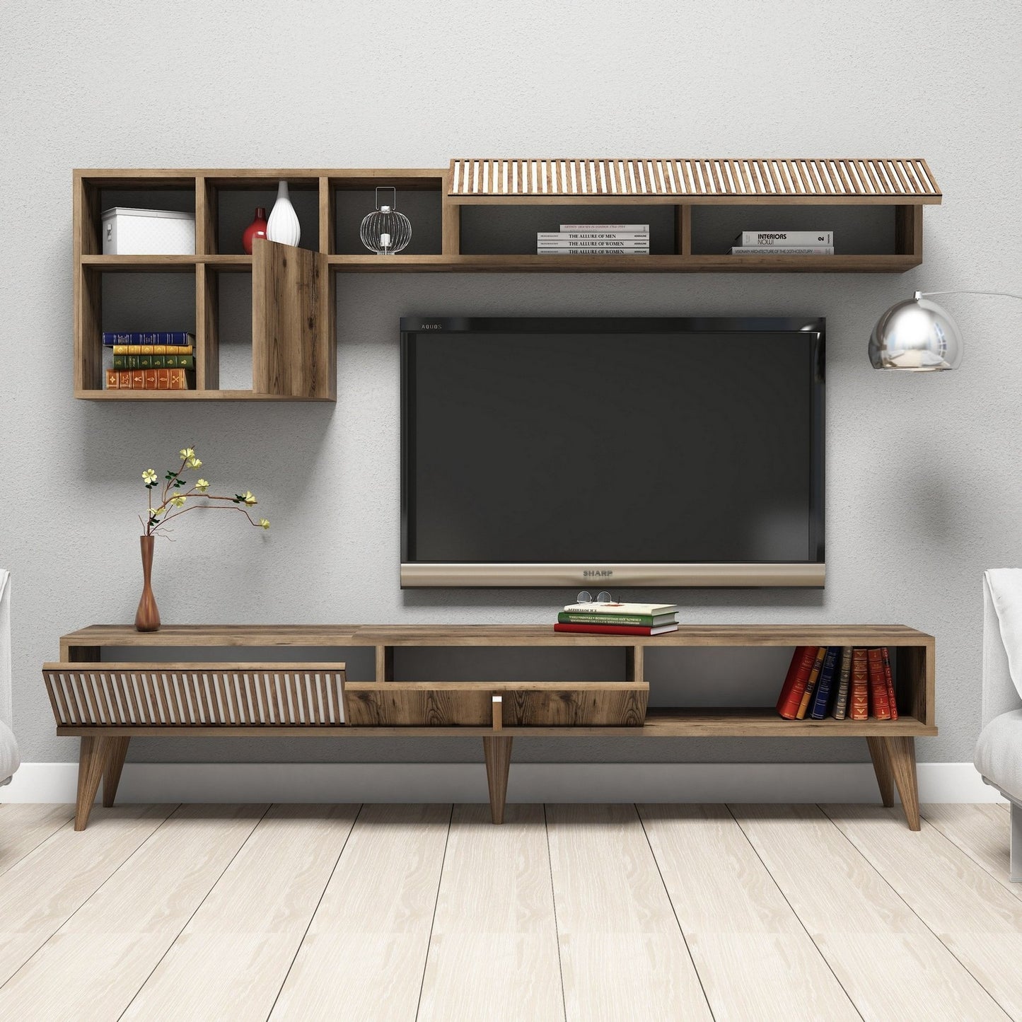 TV staliukas Milan - Walnut