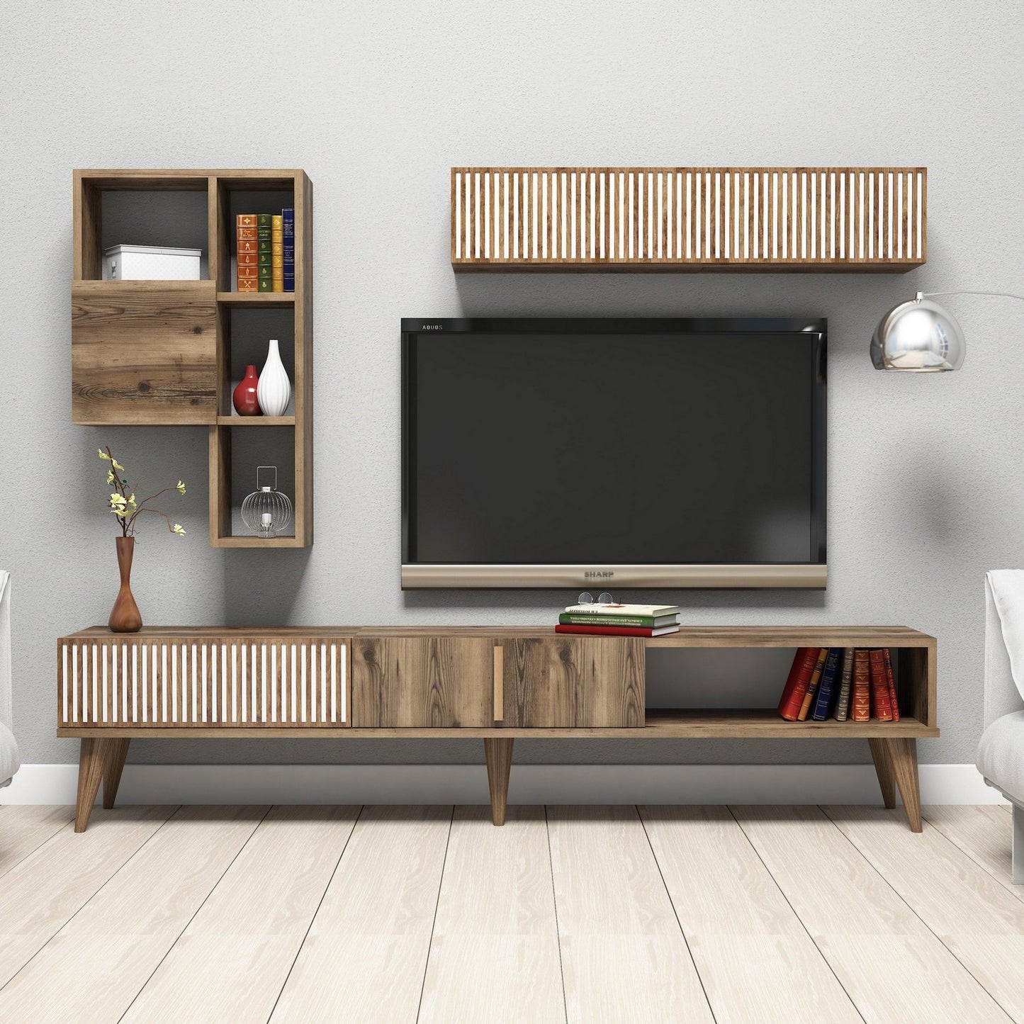 TV staliukas Milan - Walnut