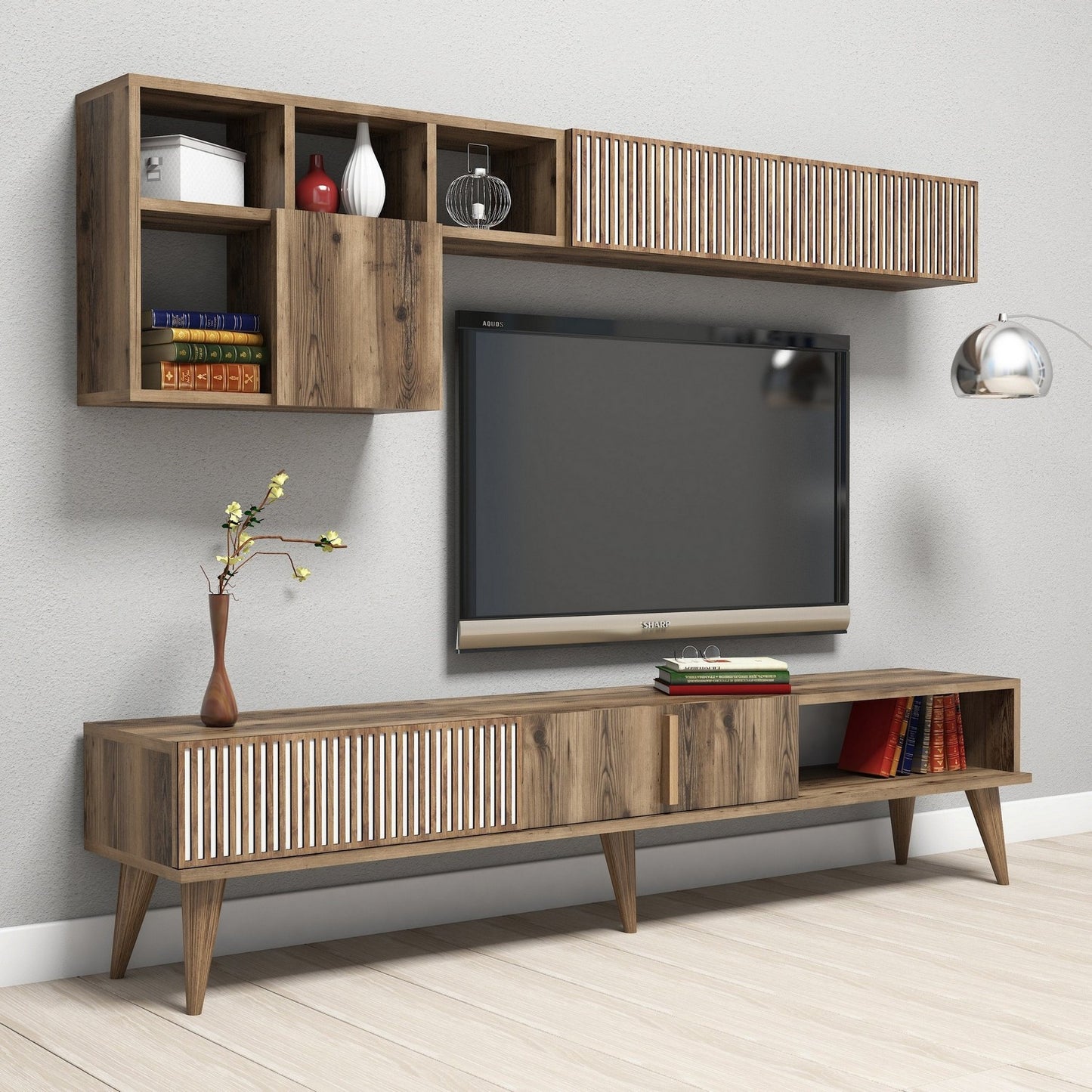 TV staliukas Milan - Walnut