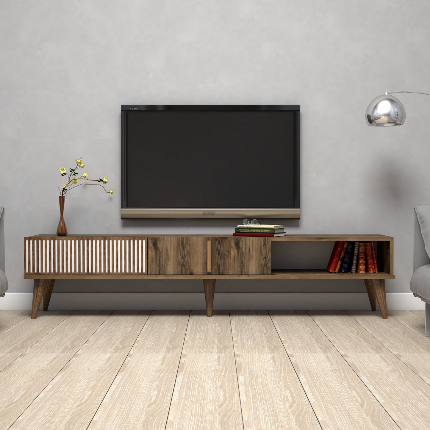 TV staliukas Milan - Walnut