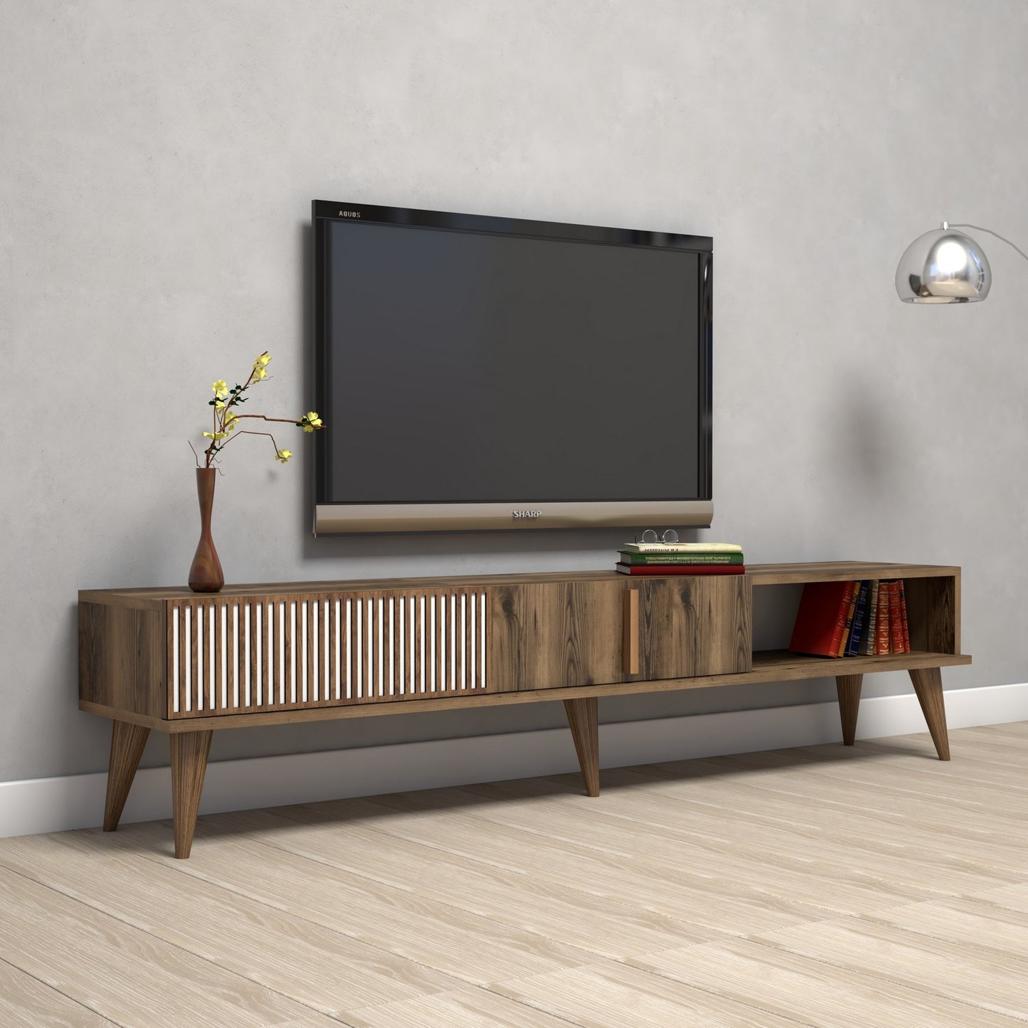 TV staliukas Milan - Walnut