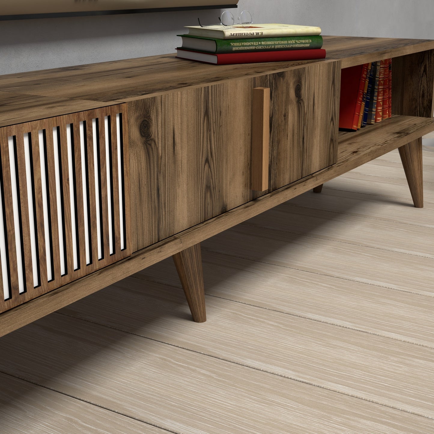 TV staliukas Milan - Walnut