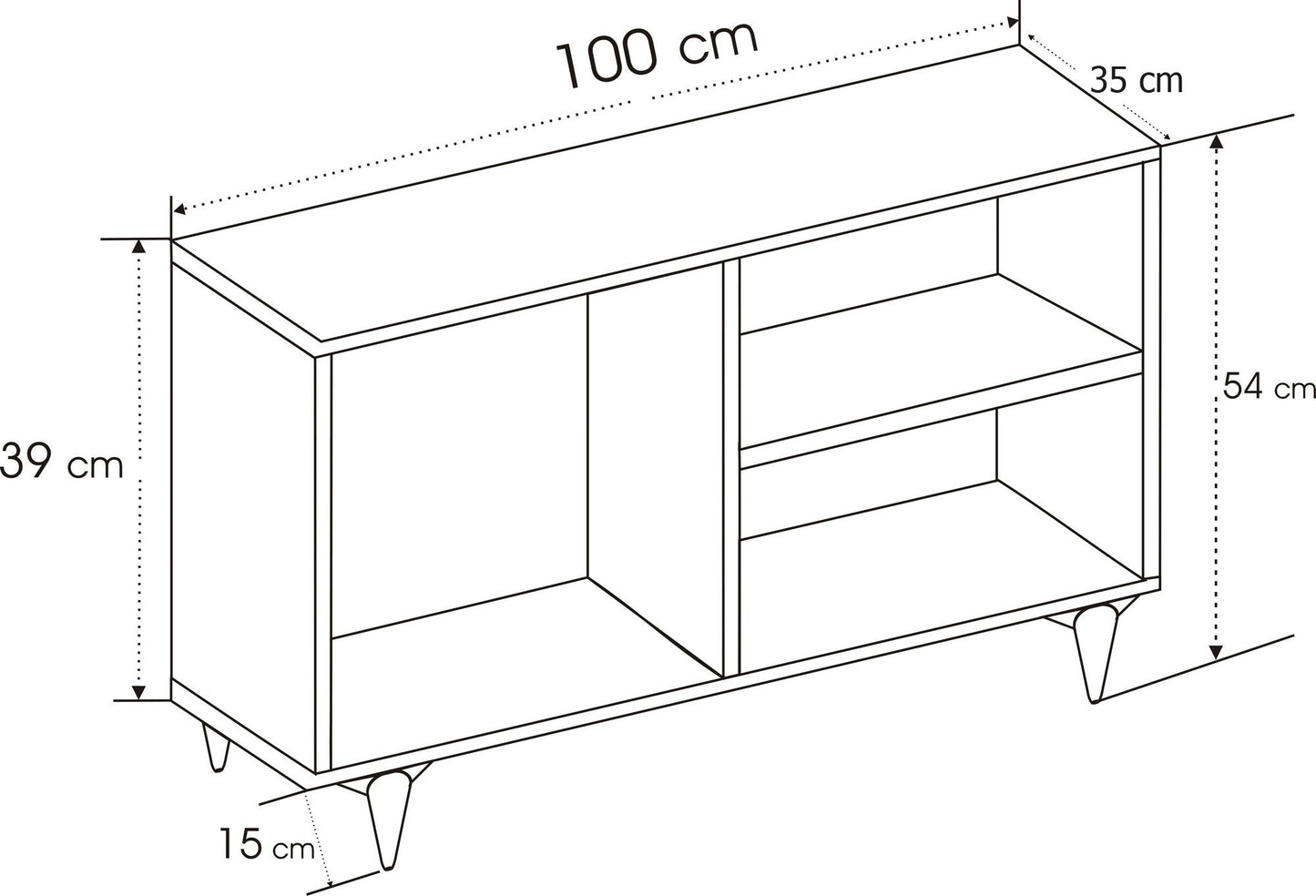 TV staliukas Zisino - Pine