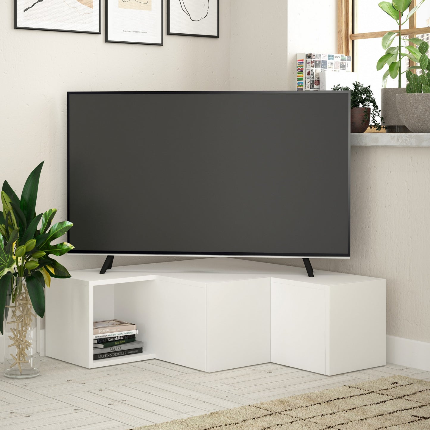 TV staliukas Compact - White