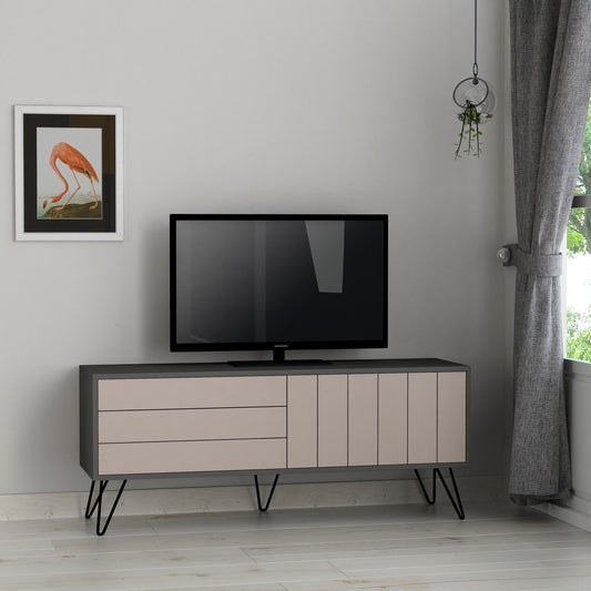 TV staliukas Picadilly Tv Stand - Anthracite, Light Mocha