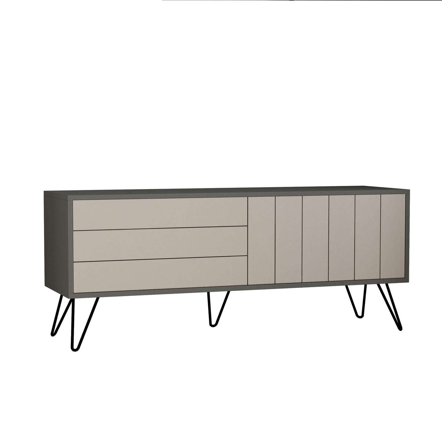 TV staliukas Picadilly Tv Stand - Anthracite, Light Mocha