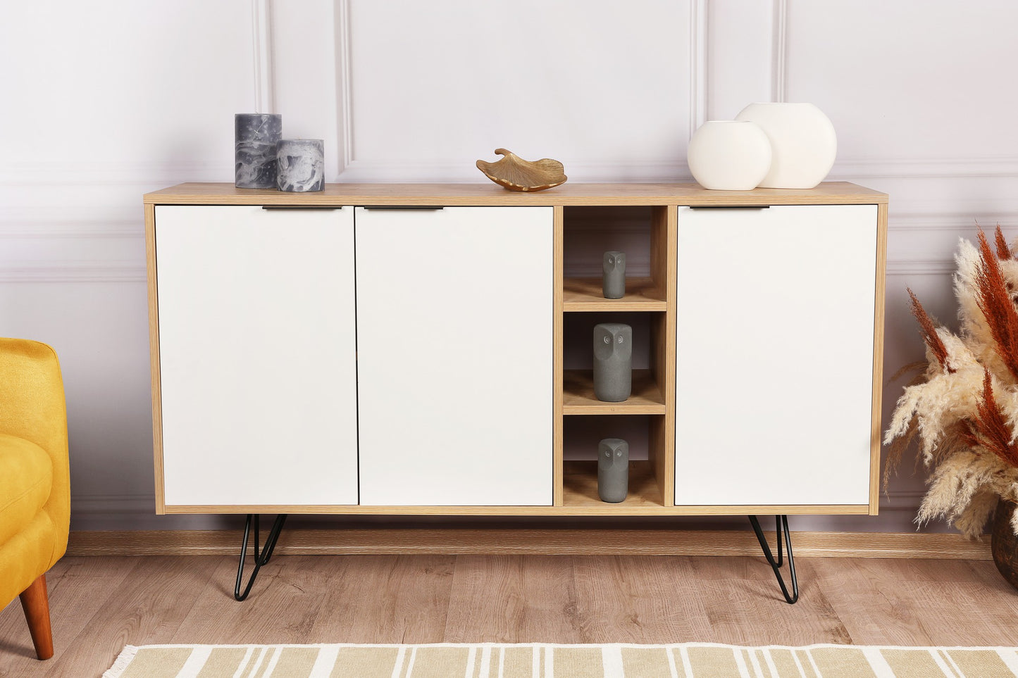 Konsolė Clara Console - Oak, White