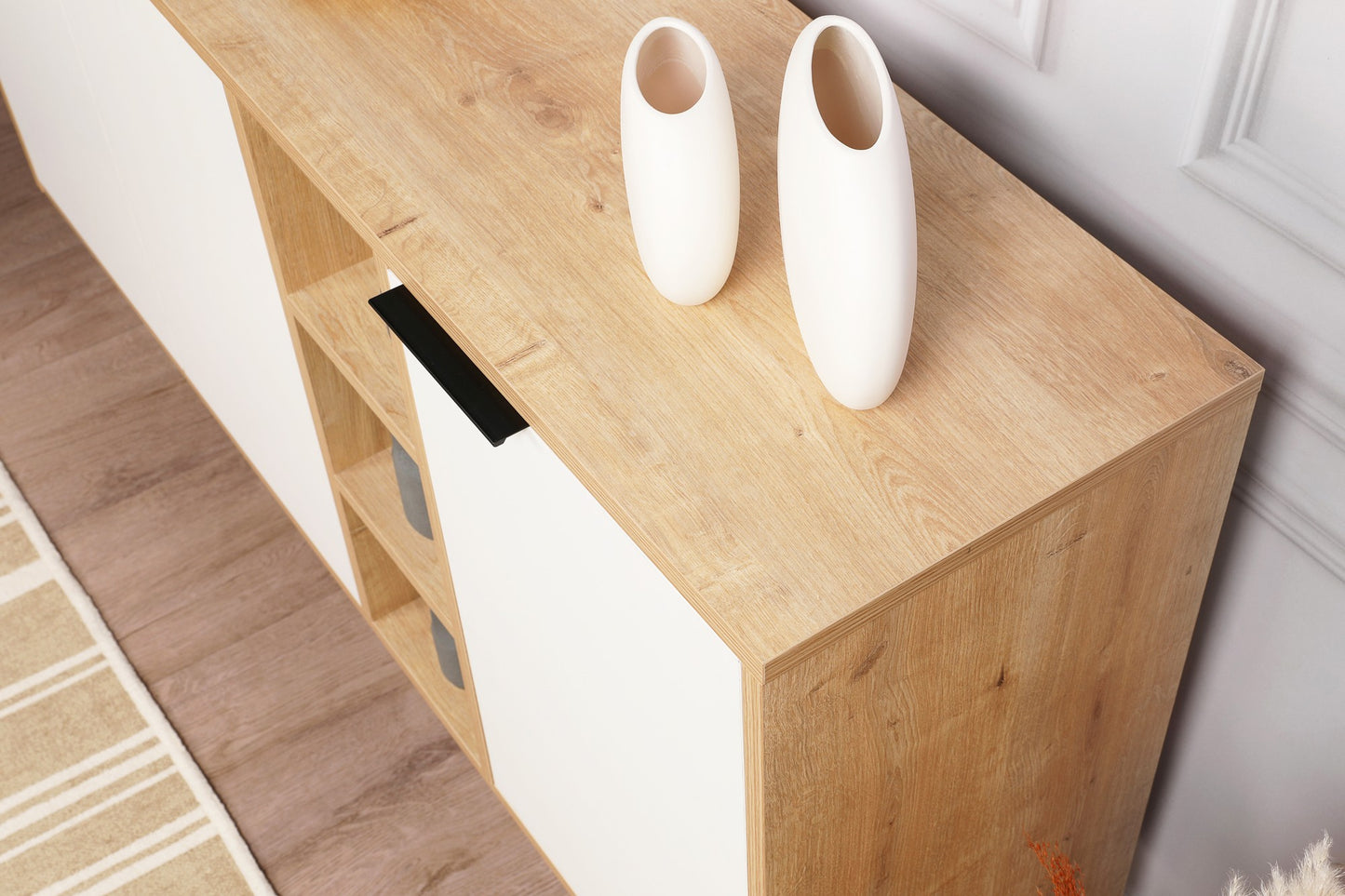 Konsolė Clara Console - Oak, White