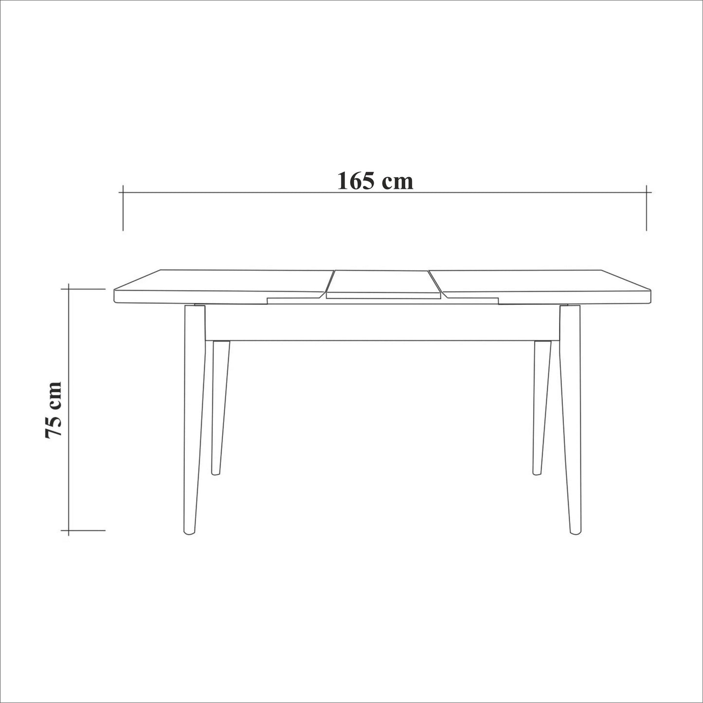 Valgomojo komplektas Vina 1053 - Anthracite, Atlantic