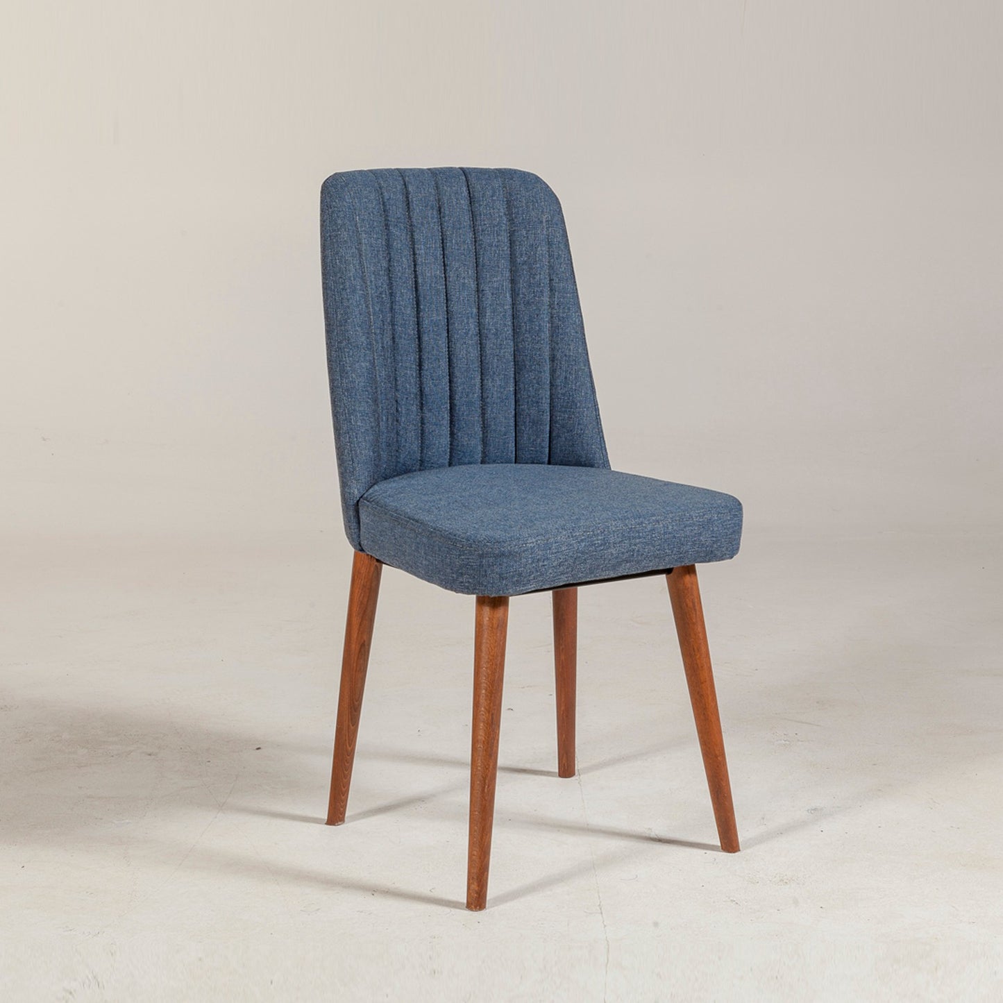 Kėdė Vina 1048 - Dark Blue, Walnut