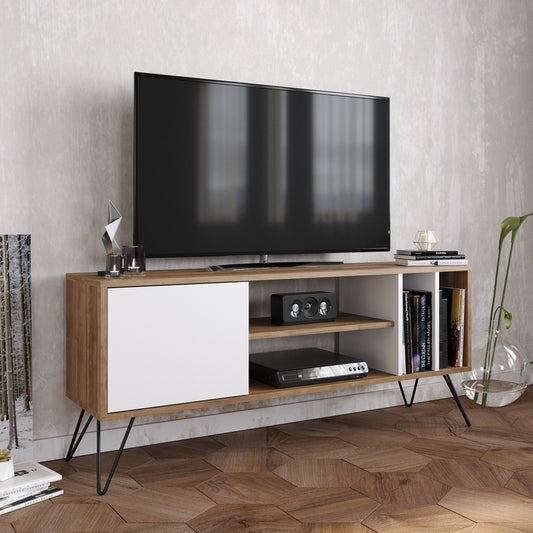 TV staliukas Mistico (140) - Walnut, White