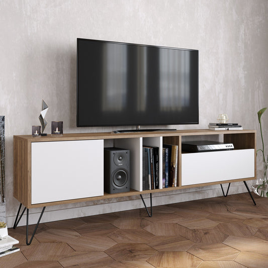 TV staliukas Mistico (180) - Walnut, White