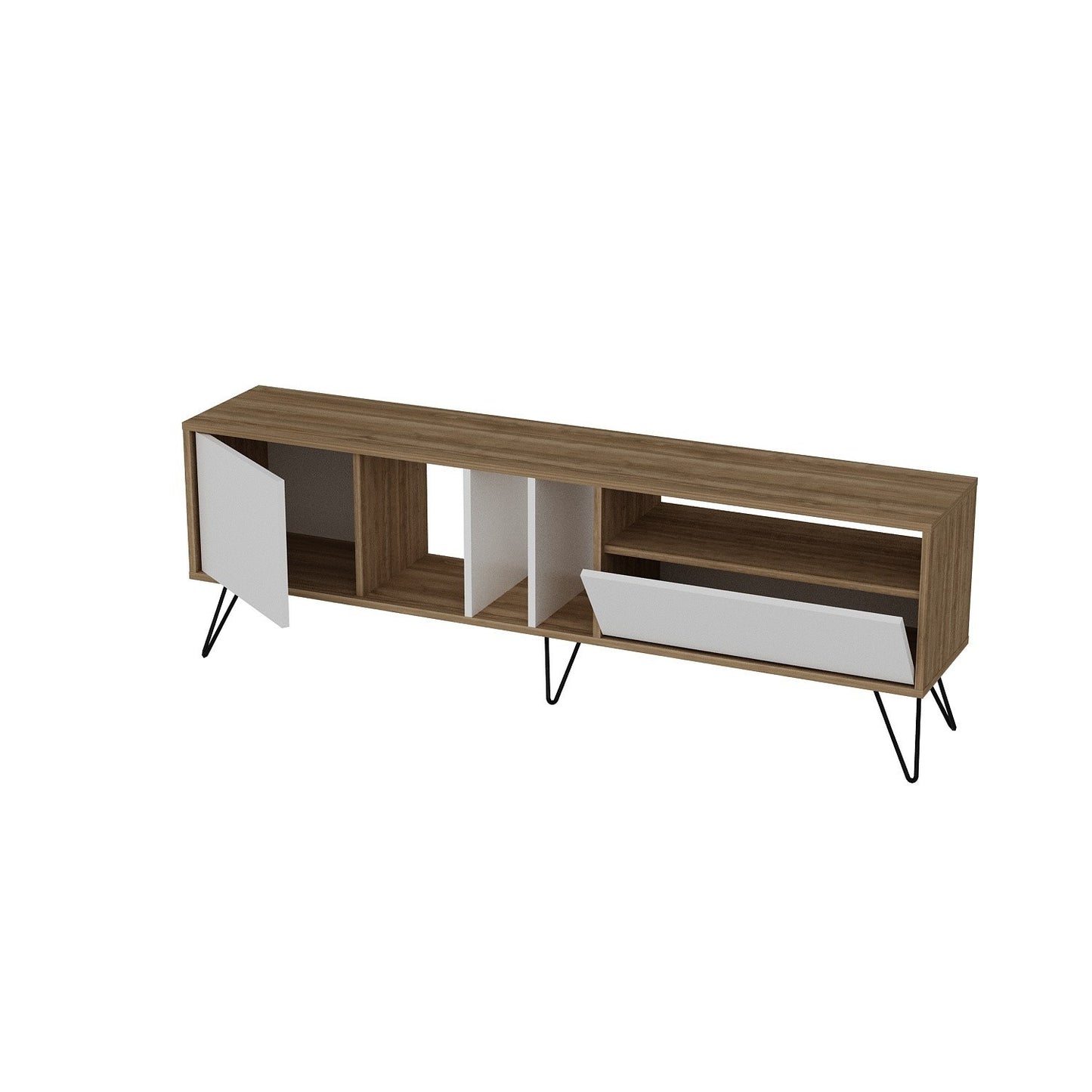 TV staliukas Mistico (180) - Walnut, White