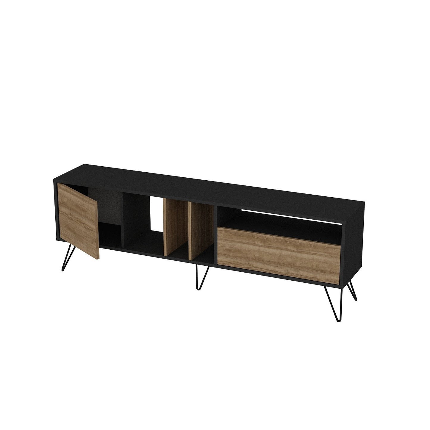 TV staliukas Mistico (180) - Walnut, Black