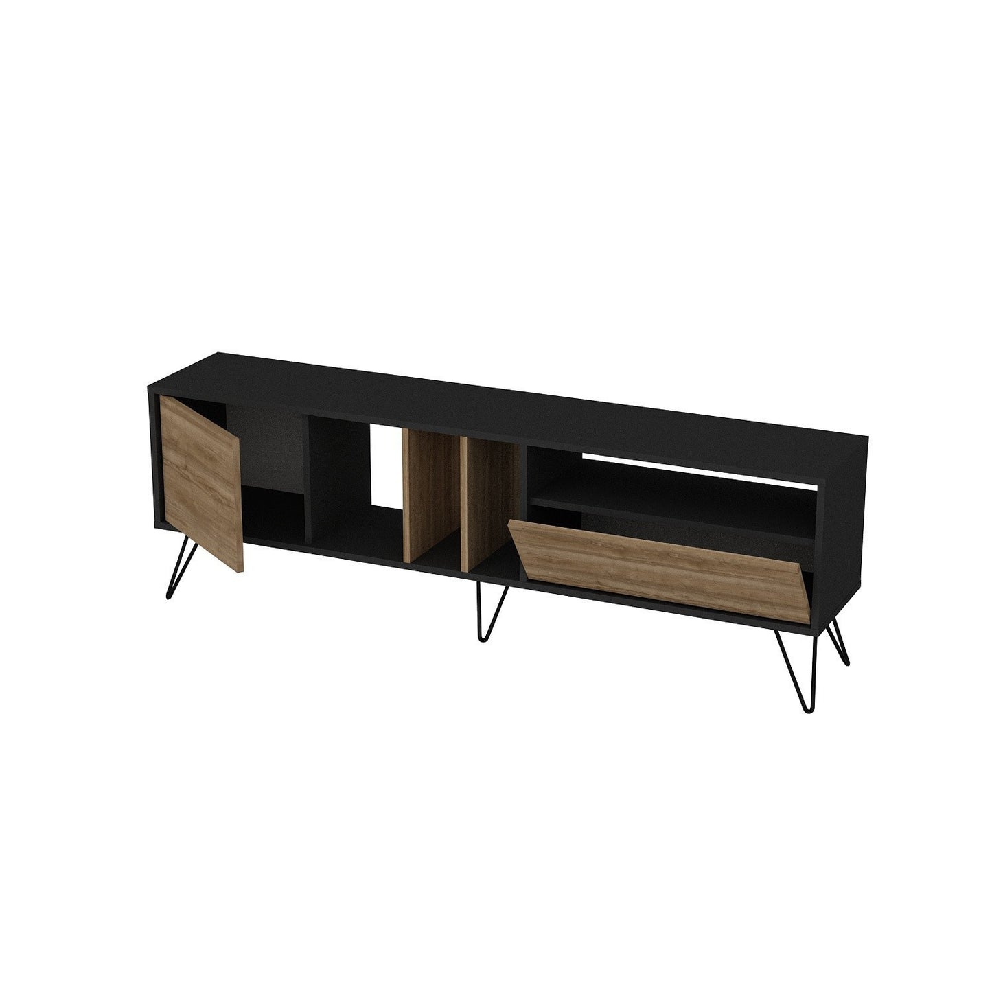 TV staliukas Mistico (180) - Walnut, Black