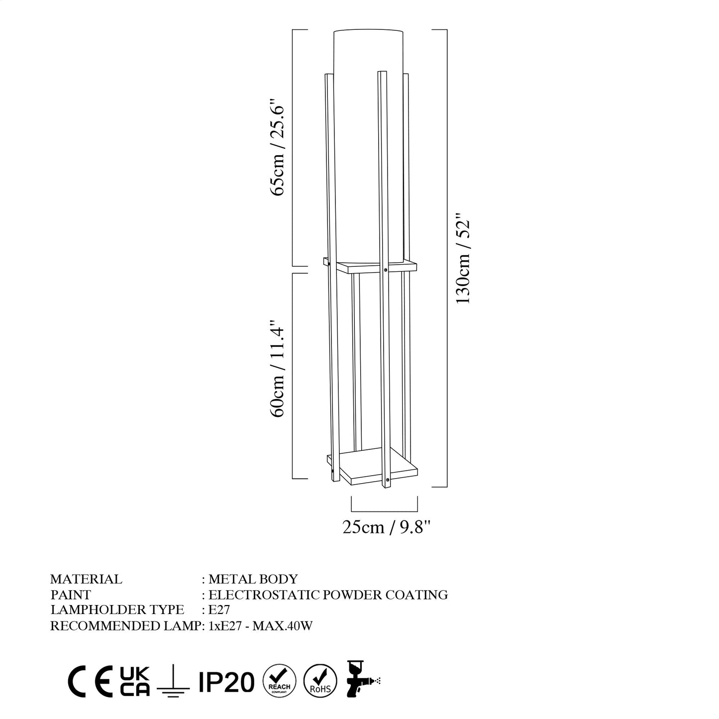 Toršeras Shelf Lamp - 8125