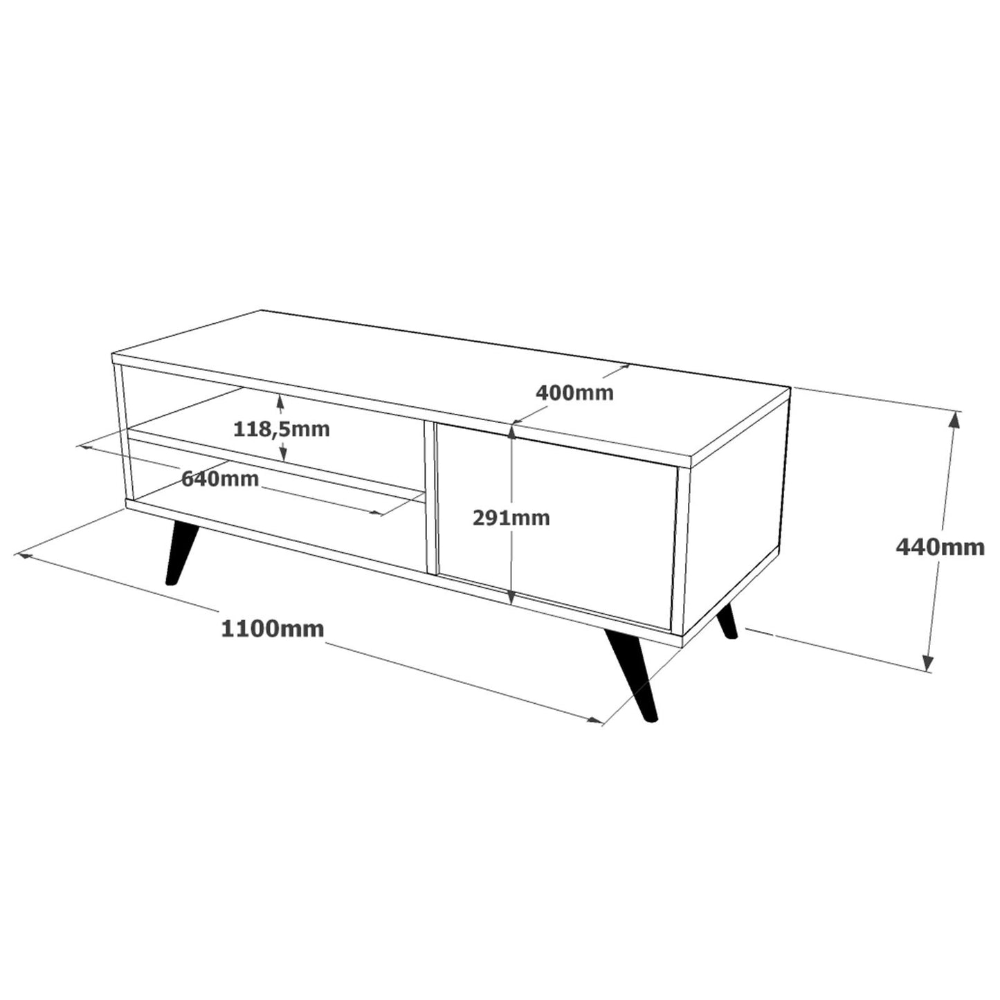 TV staliukas CD1 - A